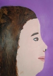 Portrait d'élève réalisé en cours enfant à l'atelier Croqu'Art dirigé par Coraline Van Butsele.