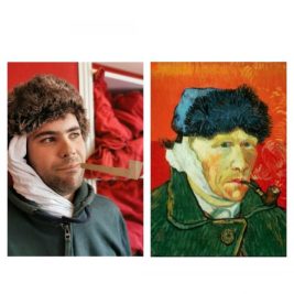 Autoportrait à l'oreille bandée, Vincent Van Gogh, par Luc